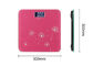 Échelles de Digital de salle de bains de la place 300x300MM, échelles électroniques roses de poids fournisseur