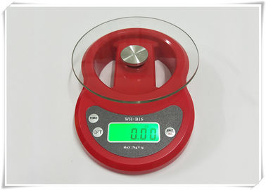 Chine Couleur rouge d'échelle électronique à la maison de verre trempé pour la cuisine pesant la nourriture fournisseur
